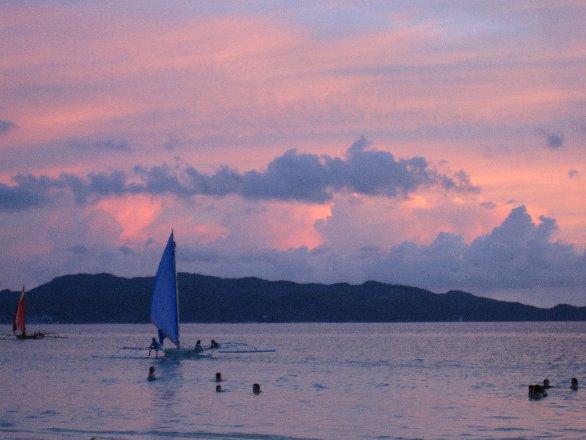 Beautiful Sunset of Boracay Island