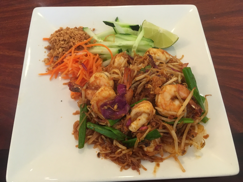 Pad Thai was little bit salty.