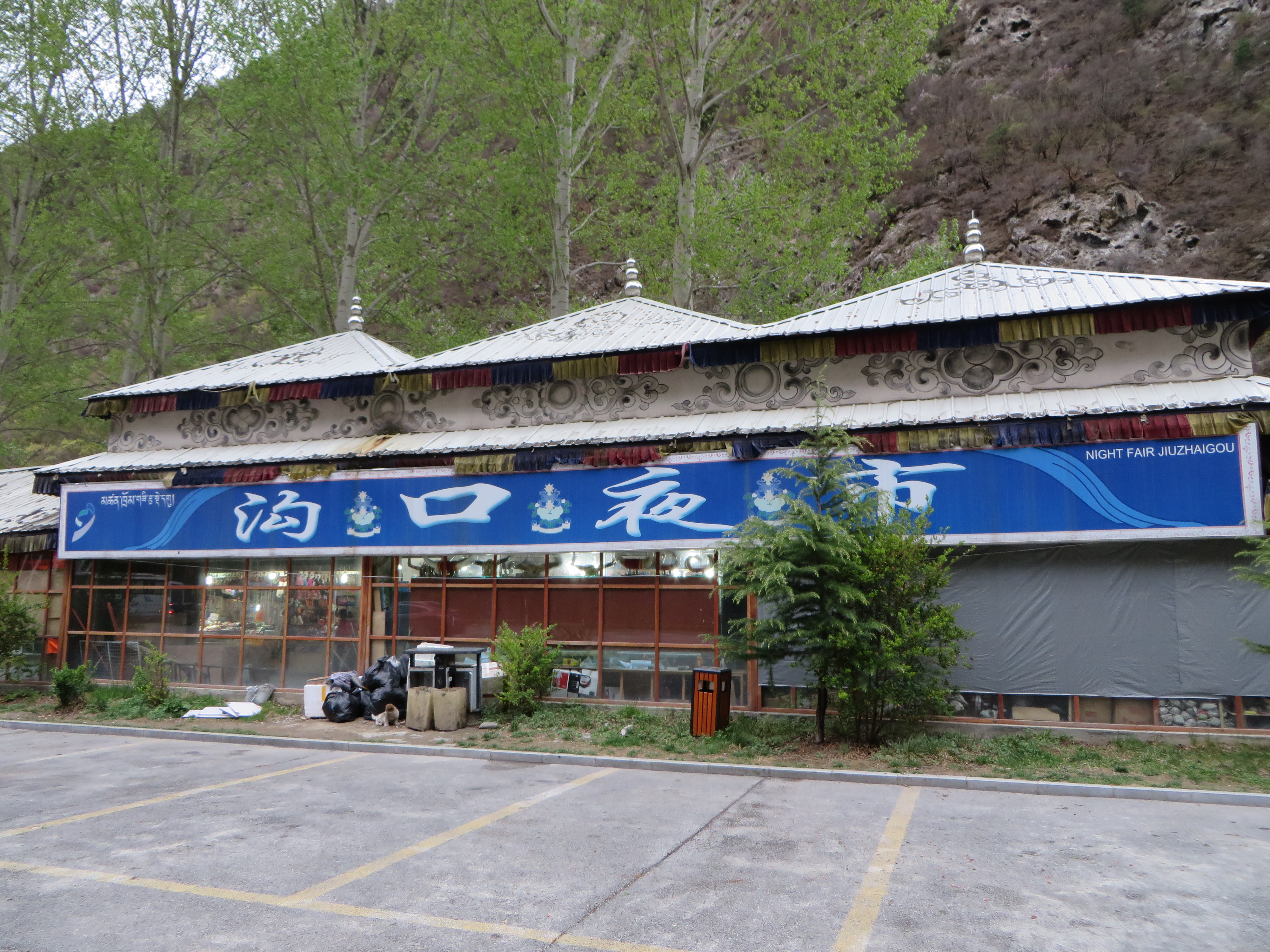 Shopping by Jiuzhaigou's Park Entrance<br/><br/>Jiuzhaigou is not a place for serious shopping.  The