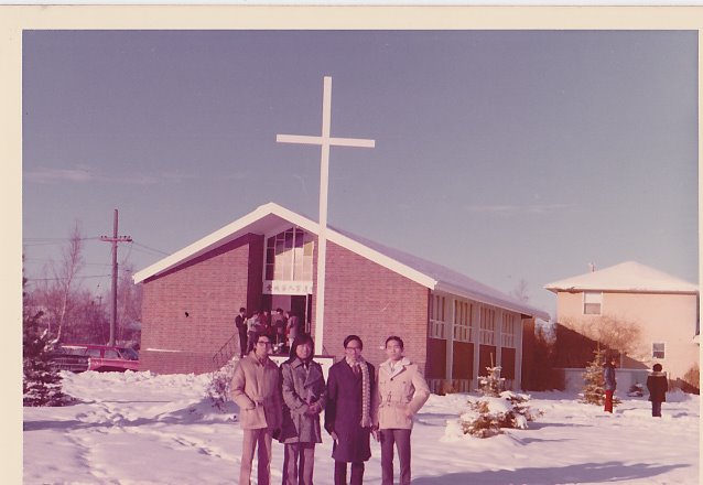 1972 Winter.  Gilbert Visiting Edmonton